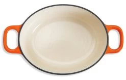 Habitat 2.4Litre Oval Cast Iron Casserole Dish - Orange -Best Kitchen Products 9606766 R Z002A