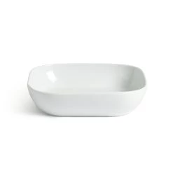 Habitat Riko Square 4 Piece Pasta Bowls - White -Best Kitchen Products 9615678 R Z004A