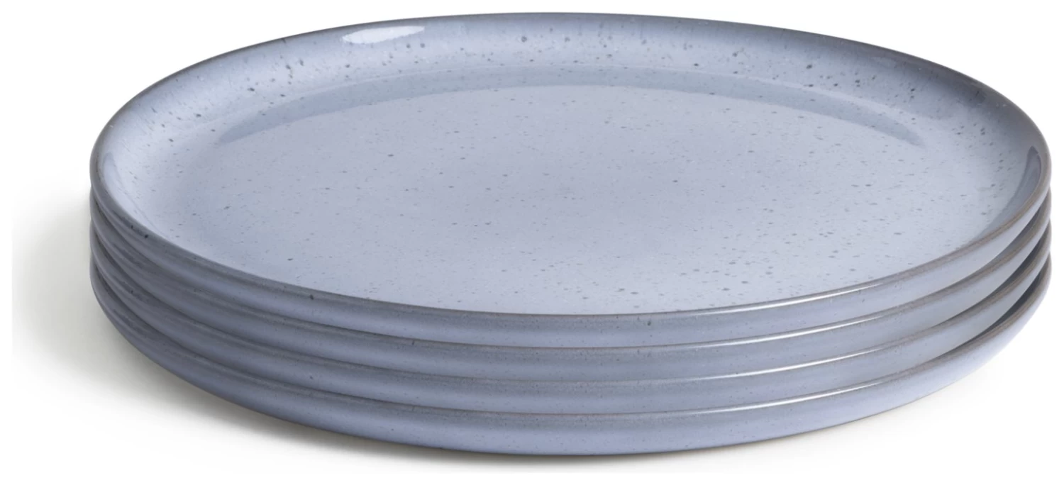 Habitat Evora 4 Piece Stoneware Side Plates - Blue 3 Habitat Evora 4 Piece Stoneware Side Plates - Blue