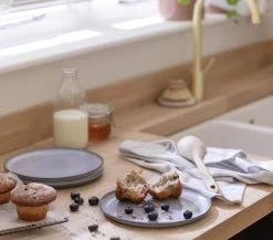 Habitat Evora 4 Piece Stoneware Side Plates - Blue 7 Habitat Evora 4 Piece Stoneware Side Plates - Blue -Best Kitchen Products 9631102 R Z001C