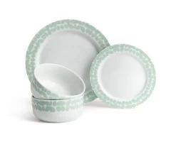 Habitat Scandi Decal 12 Piece Porcelain Dinner Set