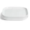 Habitat Riko Square 4 Piece Dinner Plates - White 1 Habitat Riko Square 4 Piece Dinner Plates - White -Best Kitchen Products 9637694 R Z001A