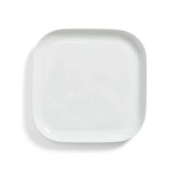 Habitat Riko Square 4 Piece Dinner Plates - White -Best Kitchen Products 9637694 R Z004A