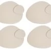 Habitat Set Of 4 Faux Leather Pebble Placemats And Coasters -Best Kitchen Products 9652923 R Z001A